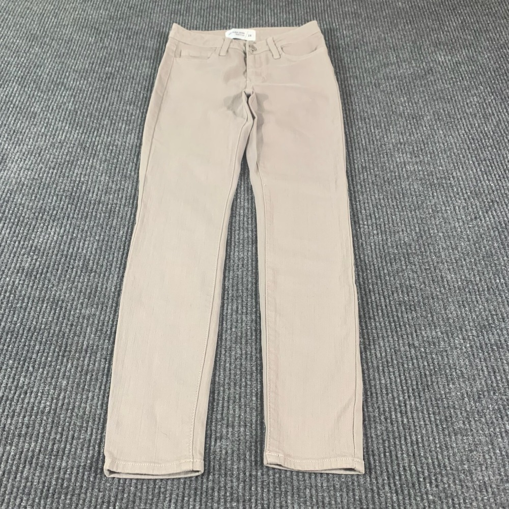 Just Black Denim Jeans Womens 24 Gray Cotton Blend Stretch Straight 24x26 Mid